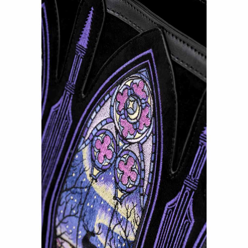 Restyle - Aurora Northern Lights Crossbody tas - Zwart